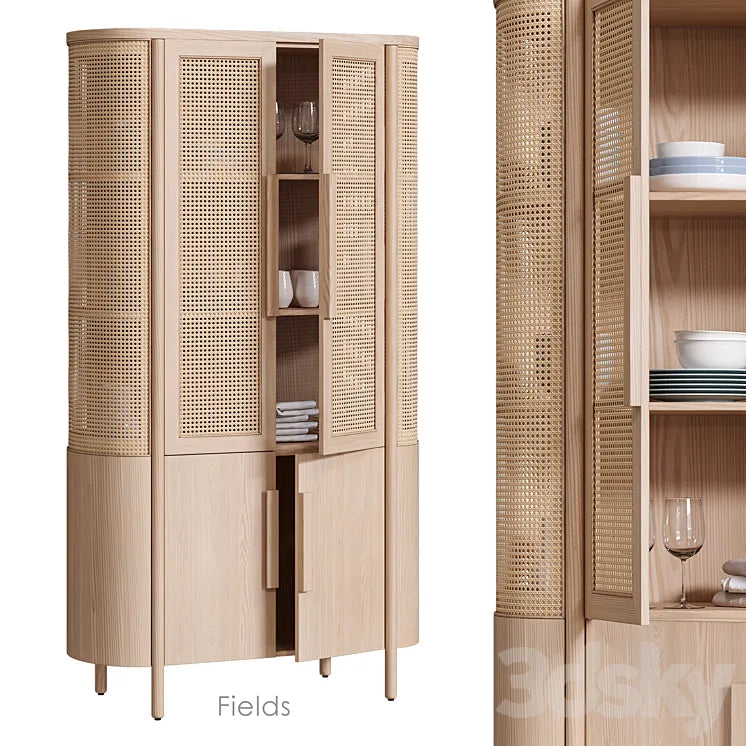 Fields Storage cabinet by Crate&Barrel 3DSMAX Model