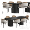 Fil Noir Gubi Moon Dining Table 3DSMAX Model
