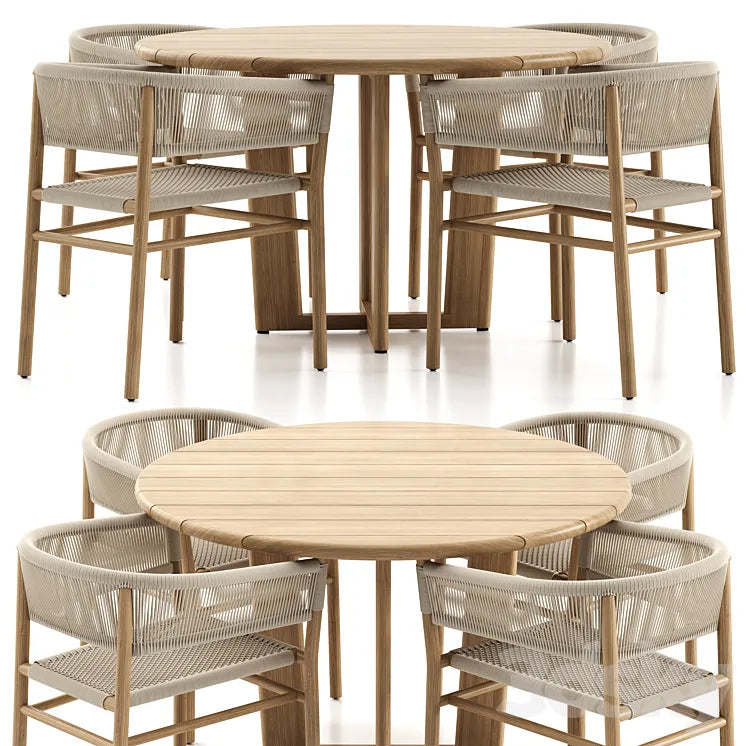Fiske Dining Set 3DSMAX Model