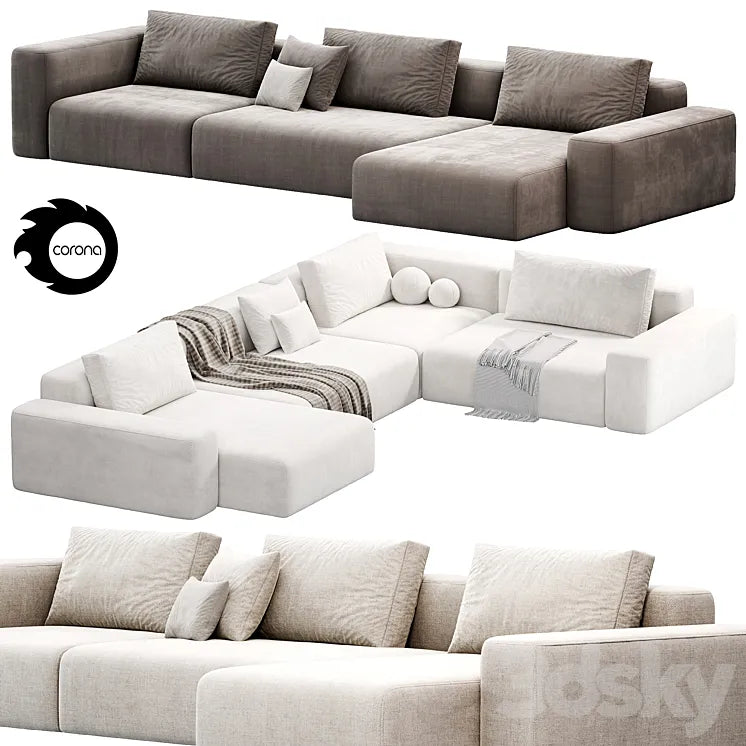 FLAVIO Adriana Sofa by LINIA CONTEMPO sofas 3DSMAX Model
