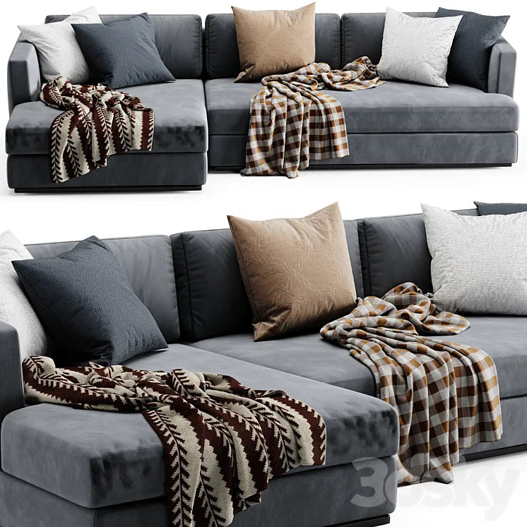 Flexform Barret Chaise Longue Sofa 3DSMAX Model