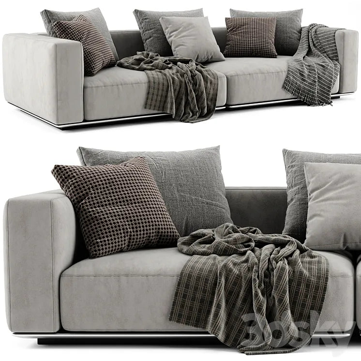 Flexform Grandemare 2 Seats Sofa 3DSMAX Model