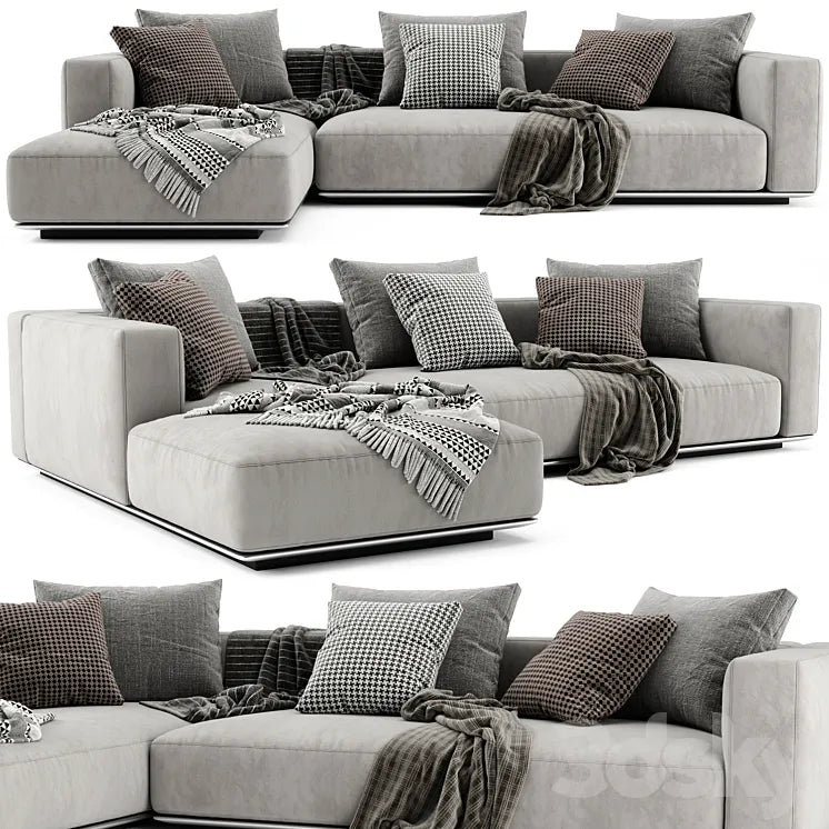 Flexform Grandemare Chaise Longue Sofa 3DSMAX Model