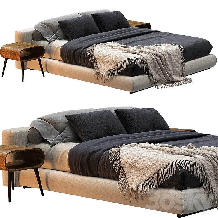 Flexform Groundpiece Bed 3DSMAX Model