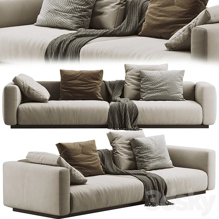 Flexform Lario Sofa 3 seats 3DSMAX Model