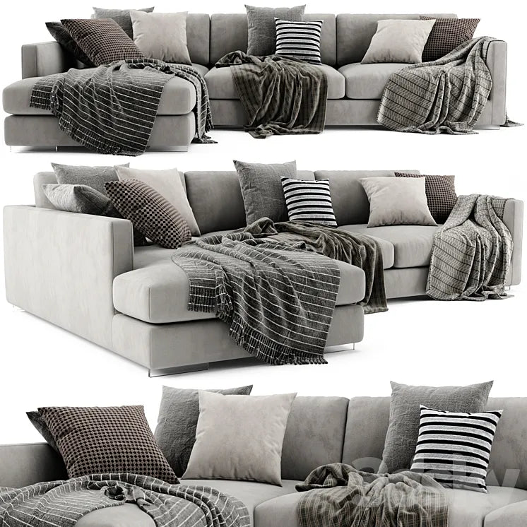 Flexform Magnum Chaise Longue Sofa 2 3DSMAX Model