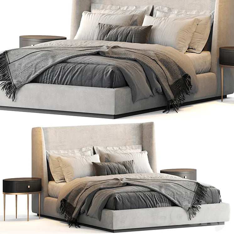 Flexform Midnight Bed 3DSMAX Model
