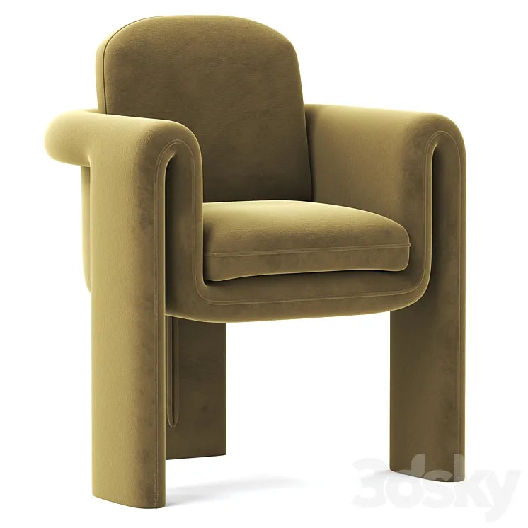 Floria Velvet Chair 3DSMAX Model