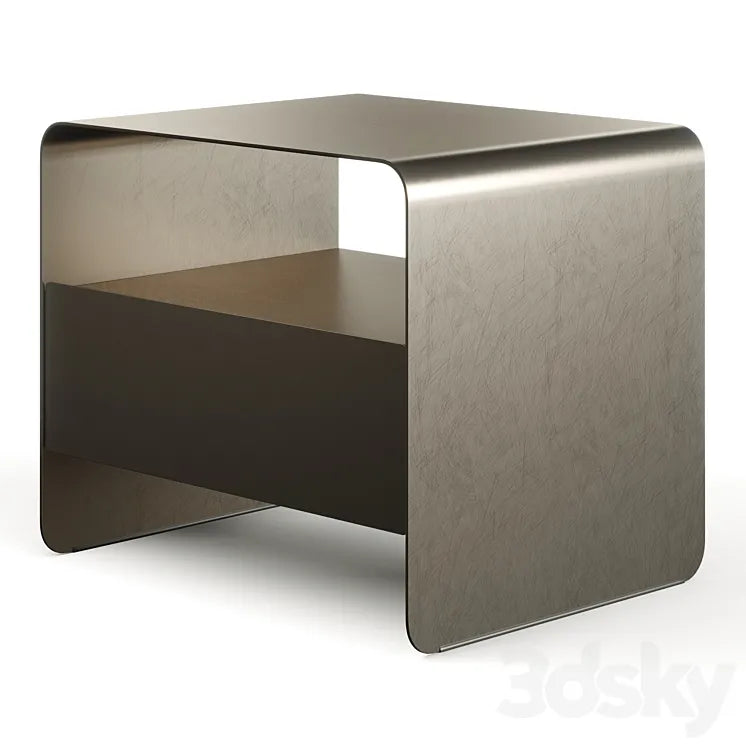 Flou Foglio Metal Bedside Table 3DSMAX Model