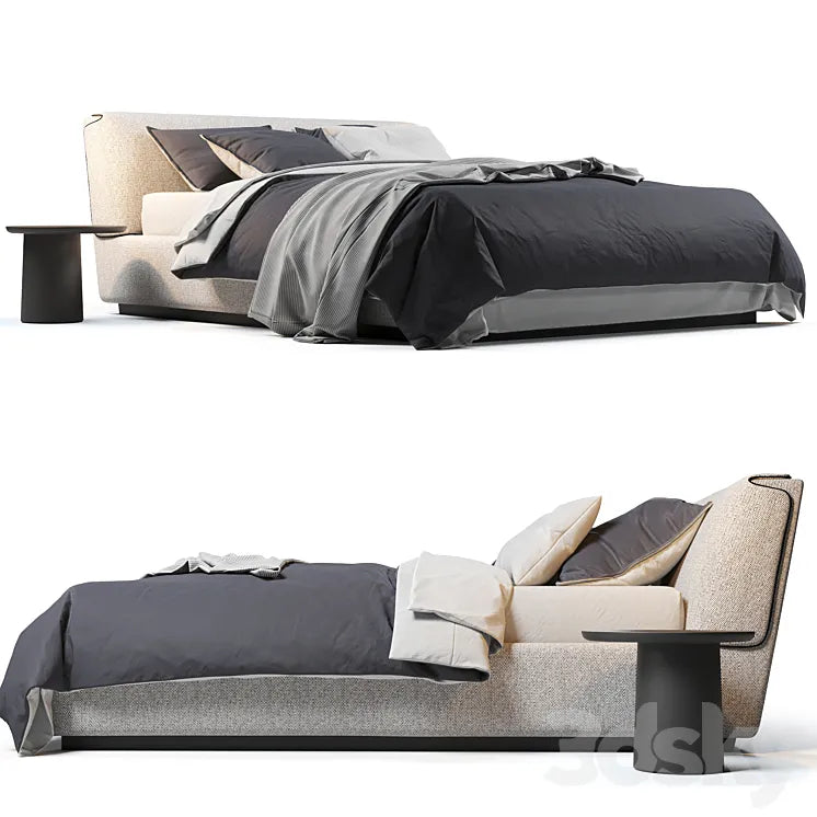 Flou Gentleman Bed 3DSMAX Model