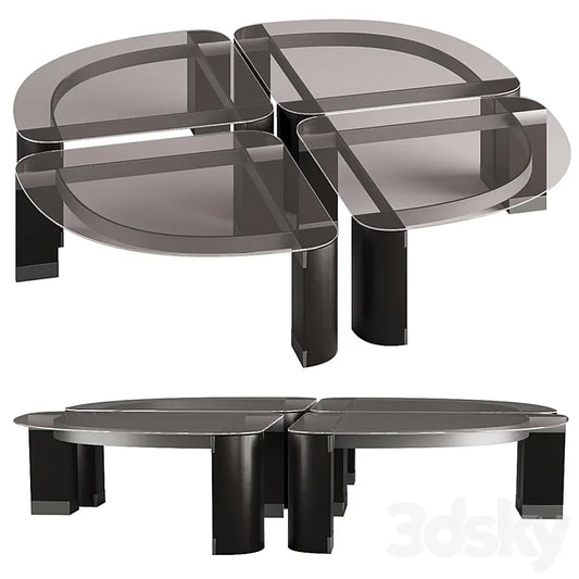 Flou - Quartetto Table 3DSMAX Model