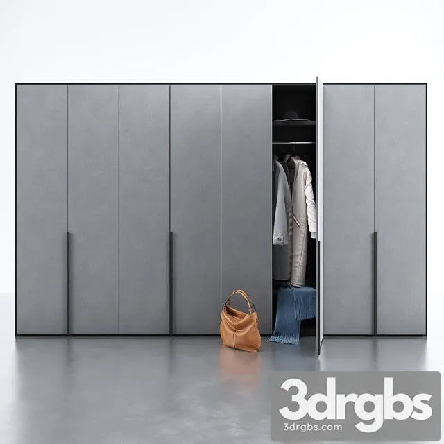 Flou wardrobe 3D Model Free