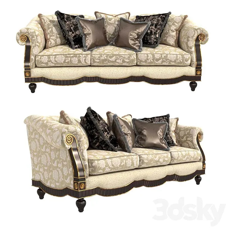 Fogazzaro sofa by ANGELO CAPPELLINI 3DSMAX Model