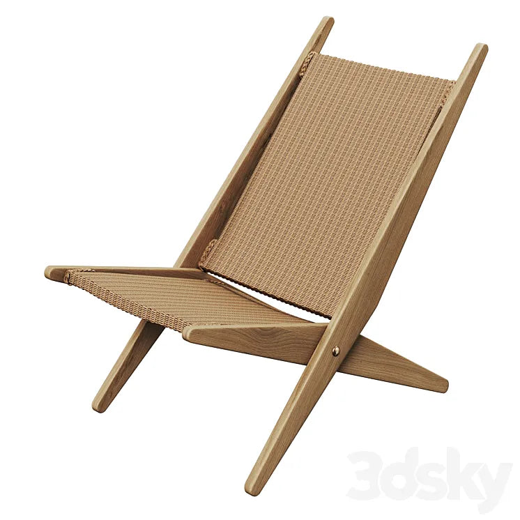 Folding armchair Ancelie from la Redoute 3DSMAX Model