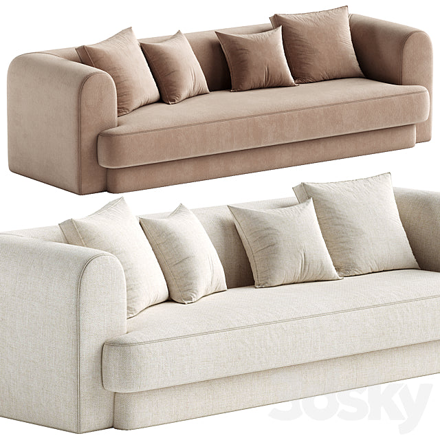 Form Camel Performance Velvet Sofa 3ds Max