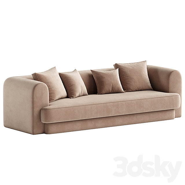 Form Camel Performance Velvet Sofa 3ds Max
