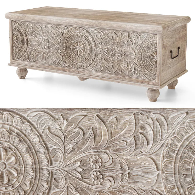 Fossil Ridge Storage Bench from Ashley Furniture 3DSMAX Model