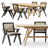 Four Hands. Flora Dining Chair. Yara dining table 3DSMAX Model