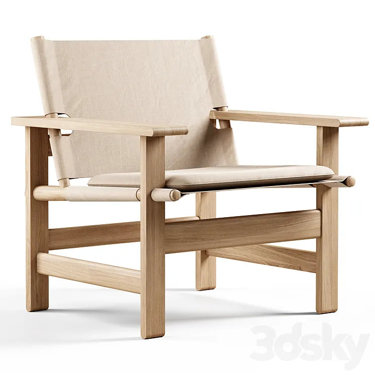 Fredericia - The Canvas Chair By Børge Mogensen 3DSMAX Model