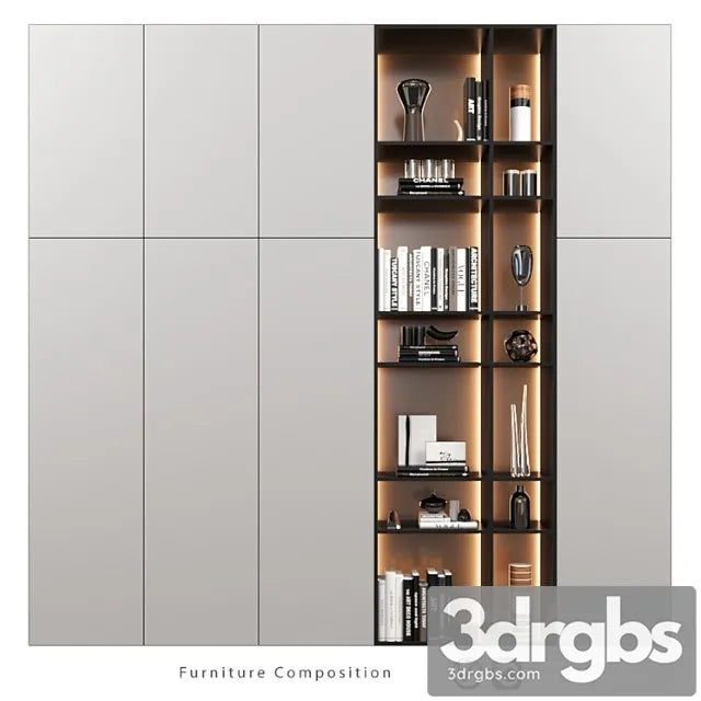 Furniture Composition 159 3D Model Free