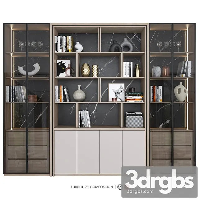 Furniture Composition 33 1 3D Model Free