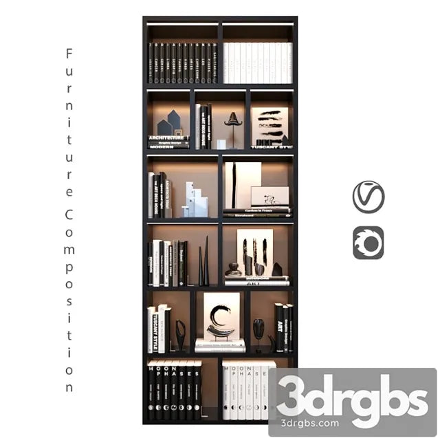 Furniture Composition 35 3D Model Free