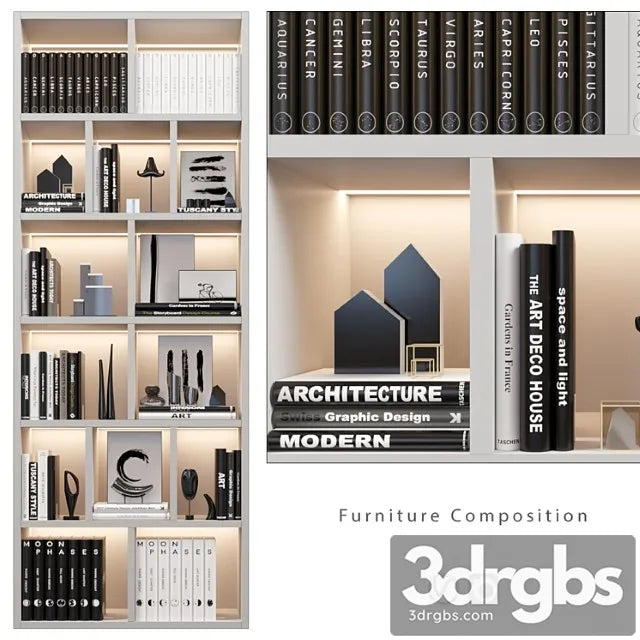 Furniture Composition 390 Shkaf 3D Model Free