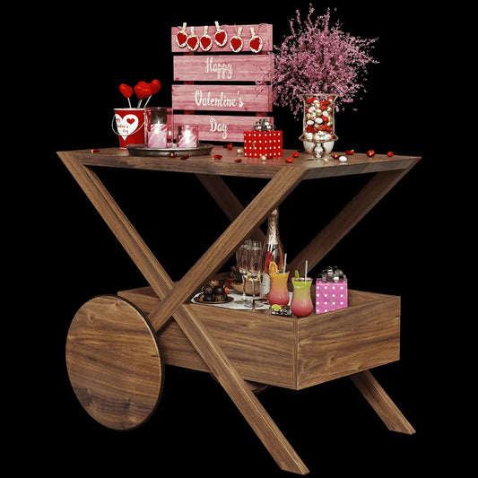 furniture - Trolley with Valentine's Decorations 3ds Max