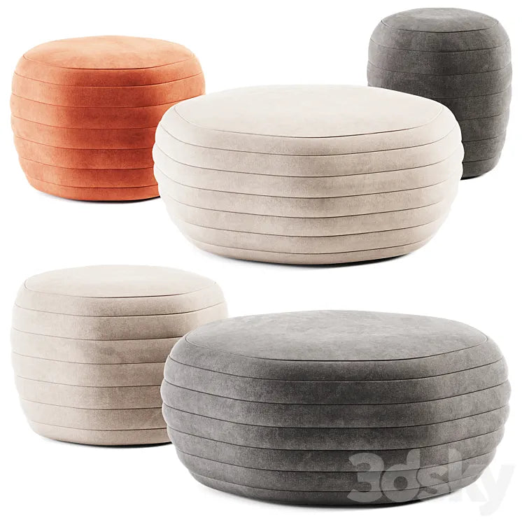 GALEATA Round Pouf by Paola Zani / Pouf 3DSMAX Model