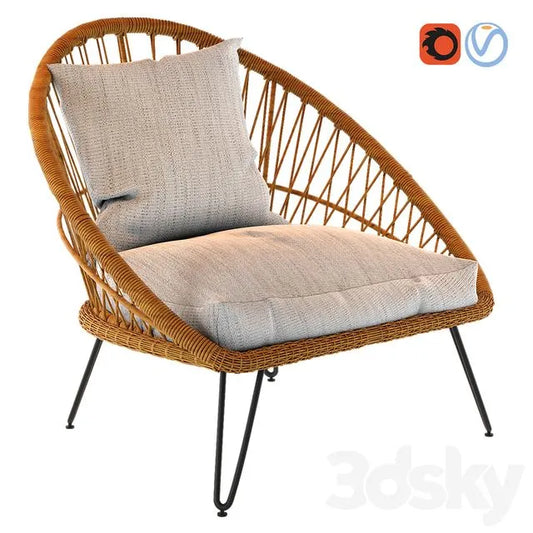 Garden Armchair 3dsMax Model