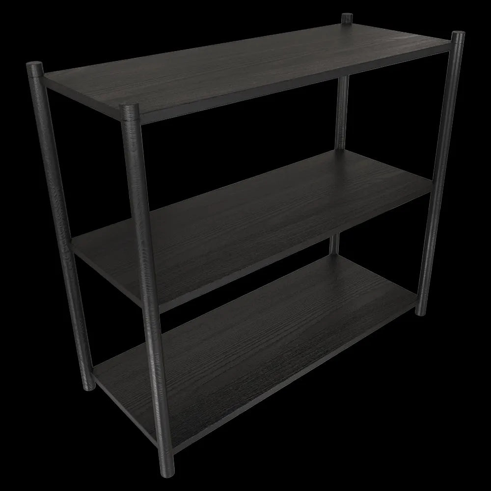 Gejst  - Bookcase Sceene A black oak 3ds Max
