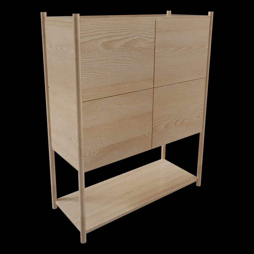 Gejst  - Bookcase Sceene E light oak 3ds Max