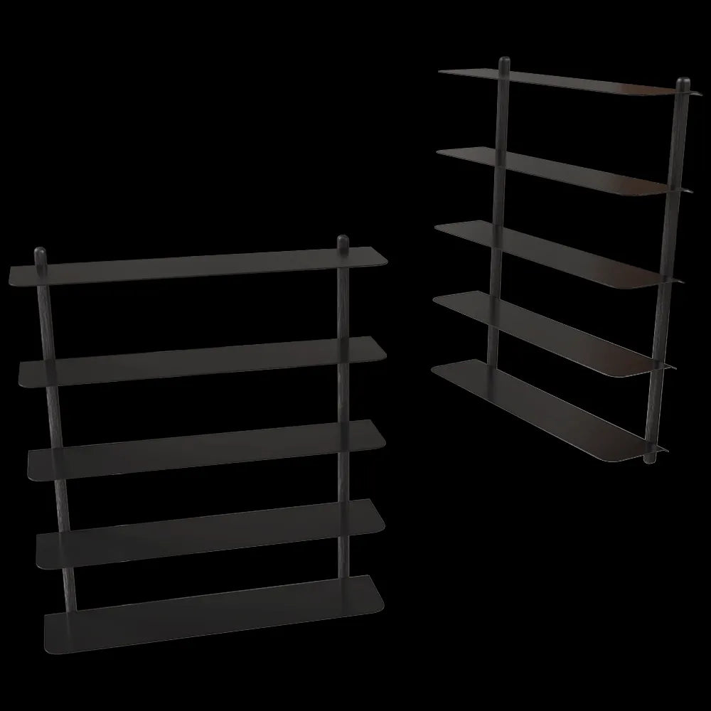 Gejst  - Shelf Nivo E black ash black 3ds Max