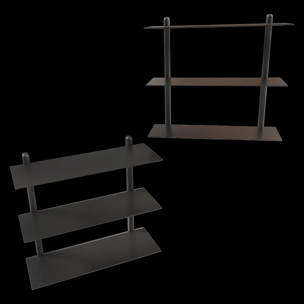 Gejst  - Shelf Nivo Large A black ash black 3ds Max