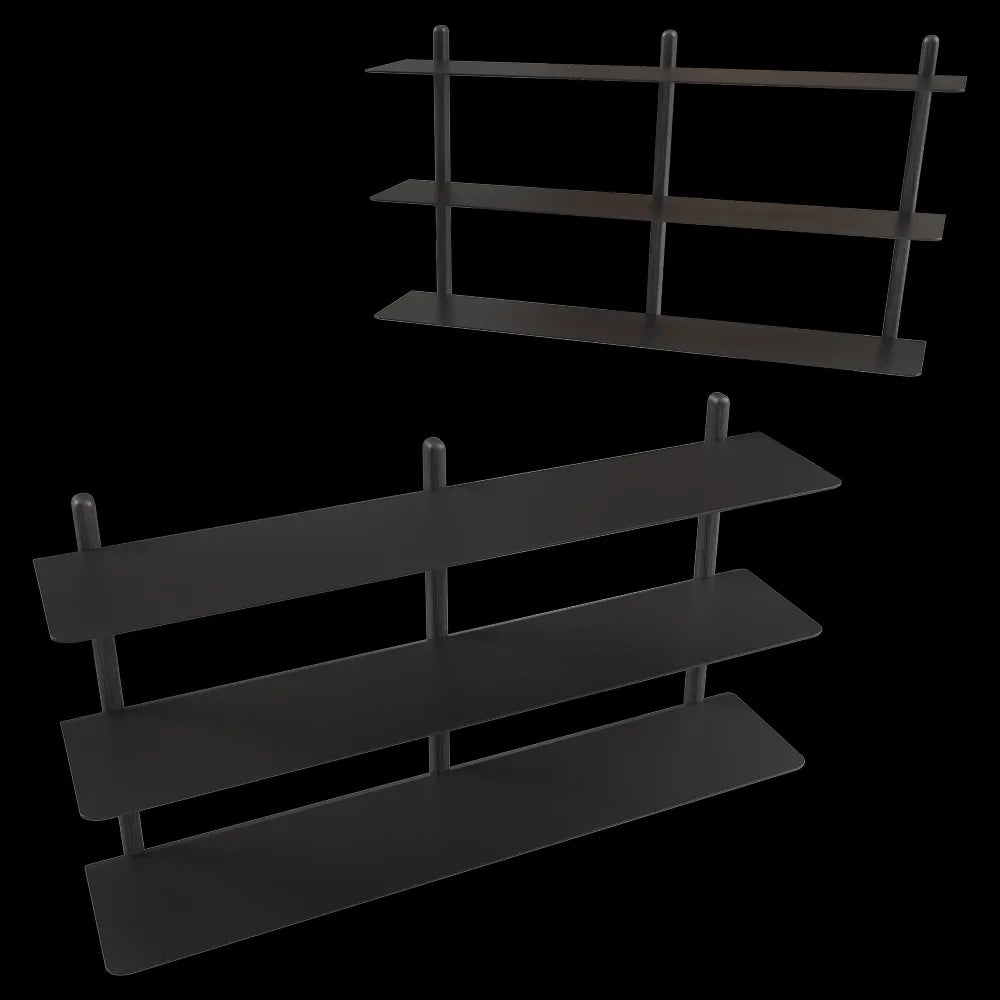 Gejst  - Shelf Nivo Large D black ash black 3ds Max
