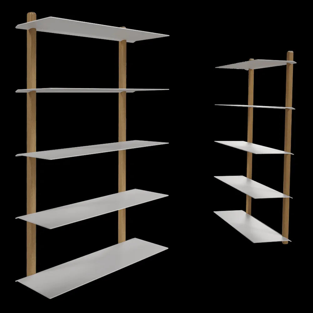 Gejst  - Shelf Nivo Large E light oak white 3ds Max