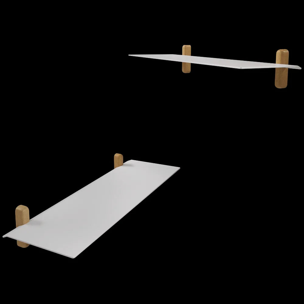 Gejst  - Shelf Nivo large G light oak/white 3ds Max