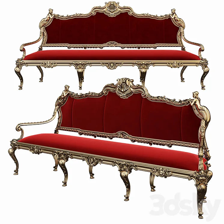 Genoese-style sofa 3DSMAX Model