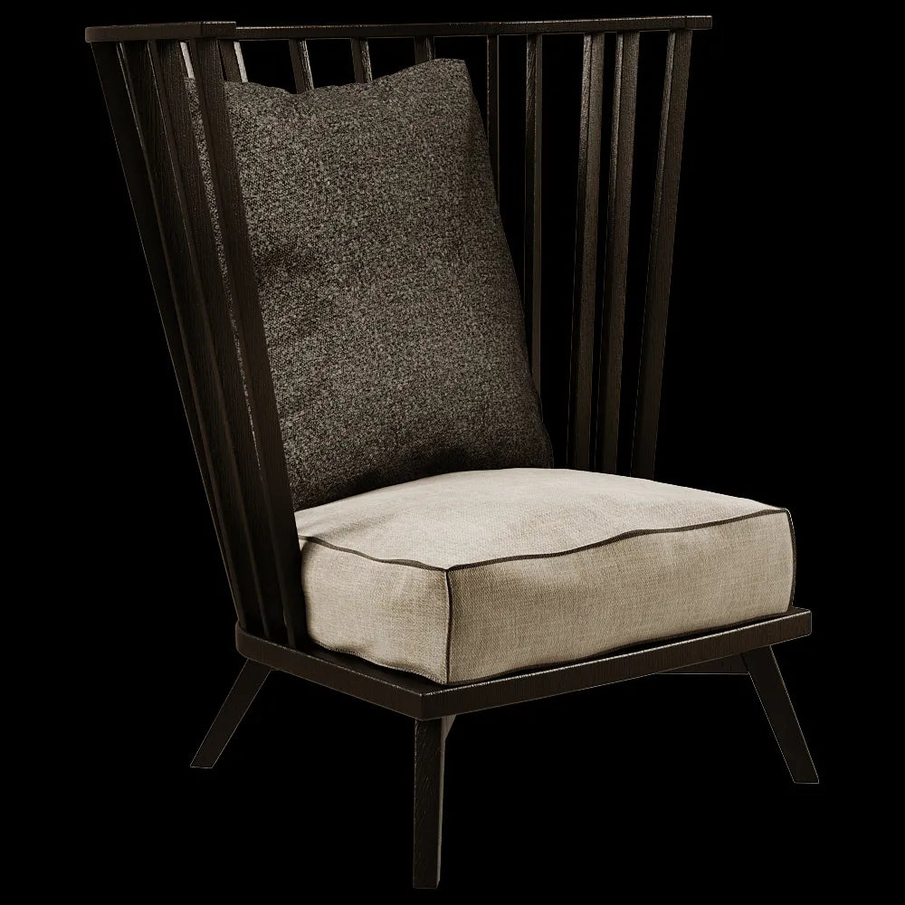 Gervasoni - Armchair Gray Bergere 3ds Max