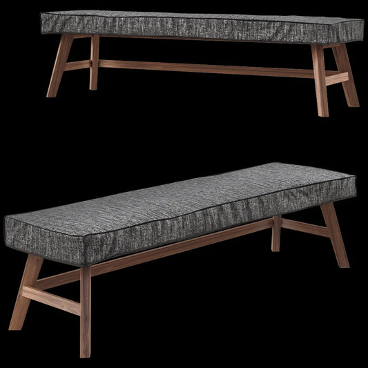 Gervasoni - Bench Gray 3ds Max