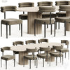 Gian Chair with Huxley Dining Table Set 3DSMAX Model