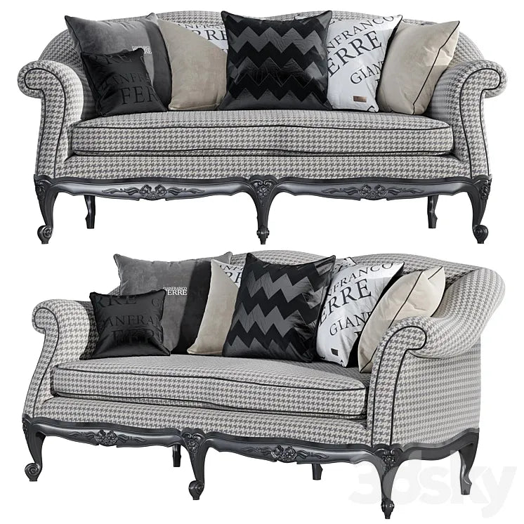 Gianfranco Ferre Home 2 seats NASHVILLE 3DSMAX Model