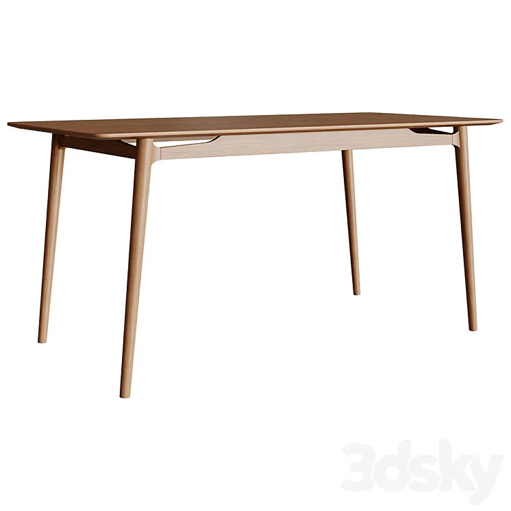 Giano Dining Table Oak 3DSMAX Model