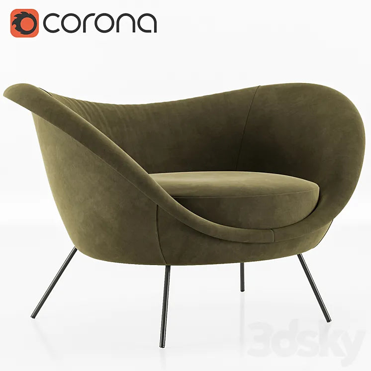 Gio ponti armchair 3DSMAX Model