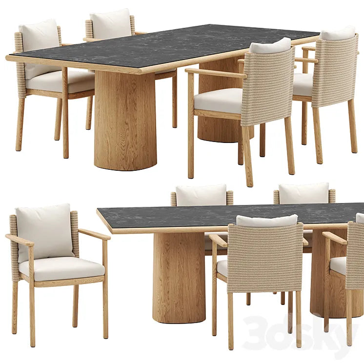 Giro Dining Set / Kettal 3DSMAX Model