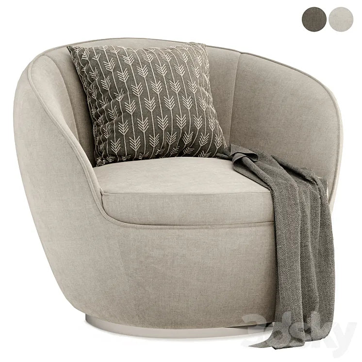 Giulia swivel armchair 3DSMAX Model