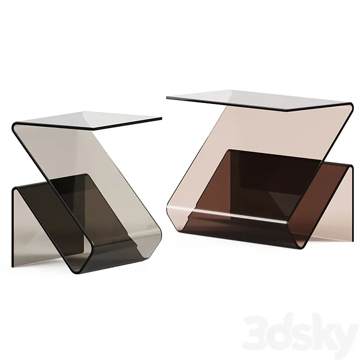 Glass Coffee Table Zeta by Sovet 3DSMAX Model