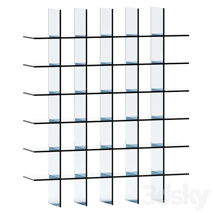 Glass Shelves 1 (1976) by Glas Italia 3DSMAX Model