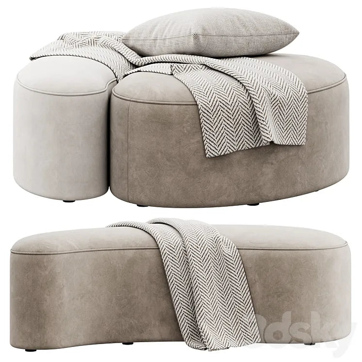 Goa Poufs by ETRO Home Interiors 3DSMAX Model