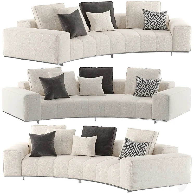 Goodman Rainbow Angled Sofa 3DSMAX Model